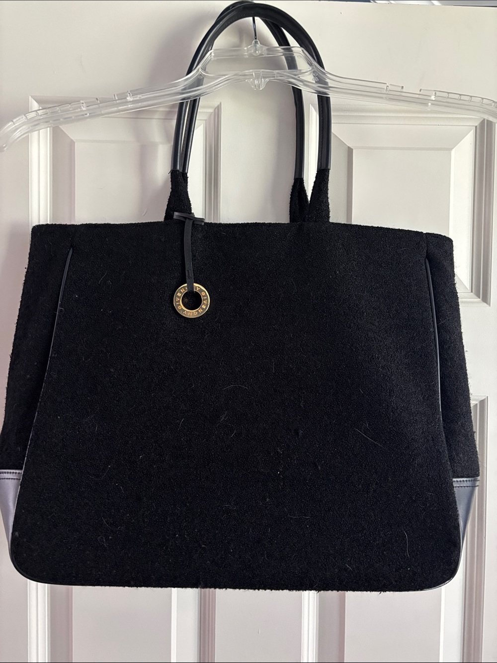 Givenchy Black Tote with Gold Logo Disc